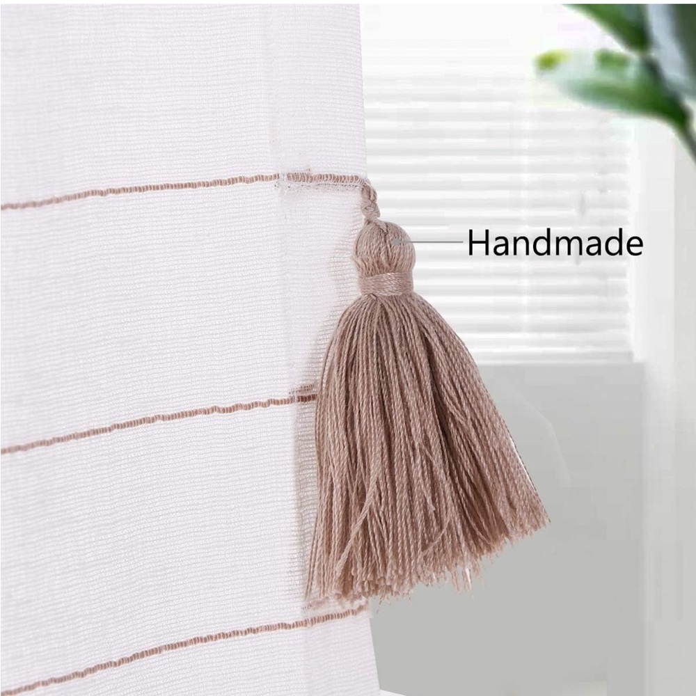 Linen Sheer Curtains 54” W x 84” L - Picture 6 of 7